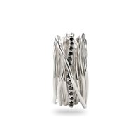 Ringe Rubinia Dame Filodellavita Classic in Silber Diamante Black  Ct AN13ABN_18 - AN13ABN_18